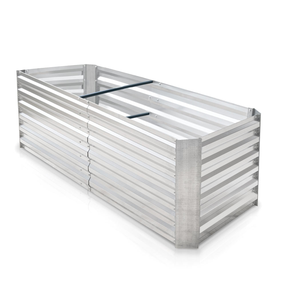 vego metal galvanized garden bed